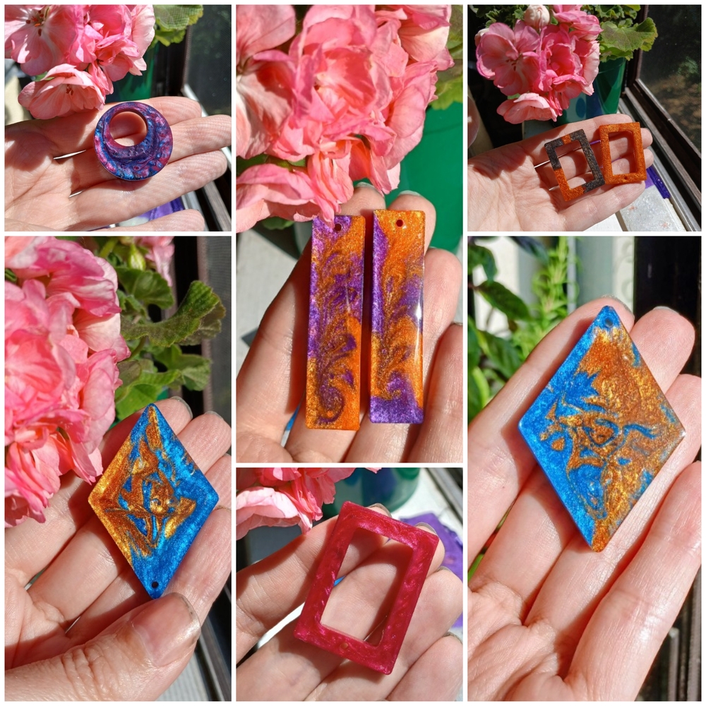 Colorful Resin Jewelry Set